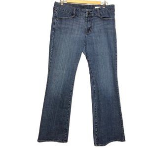 GAP Curvy Stretch Mid Rise Bootcut Jeans, size 12R